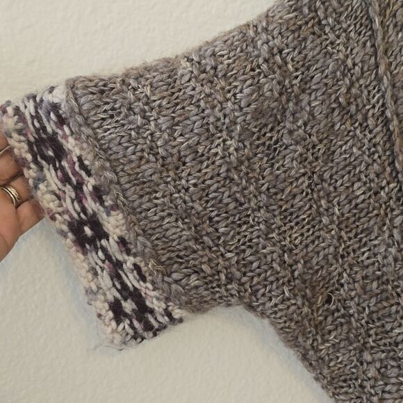 Free People Sweater Kimono Wrap Luxe Knit Long Cardigan Short Sleeve Sz XS - Picture 3 of 10